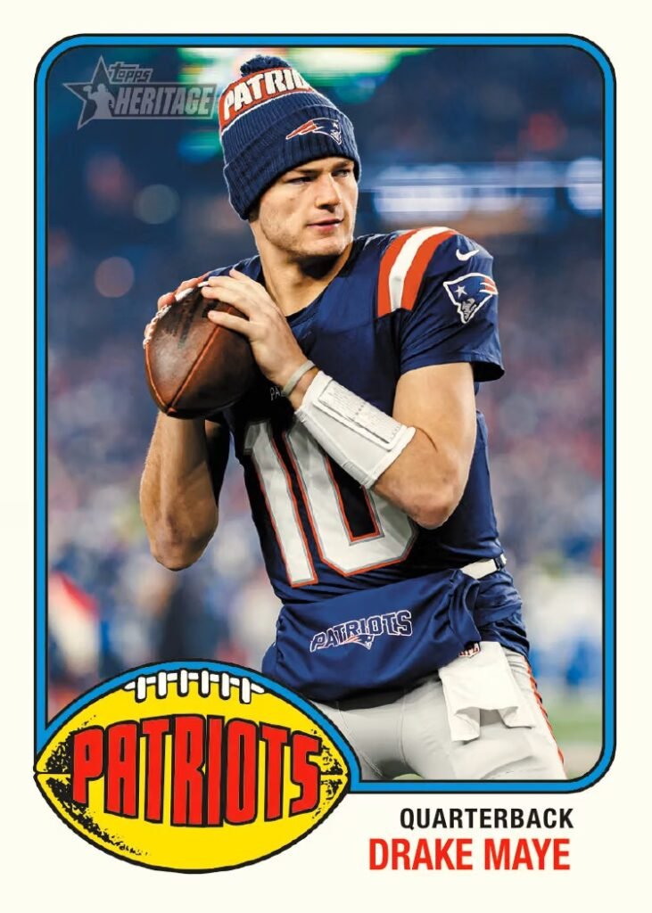 2026 Topps Heritage Football-Drake Maye